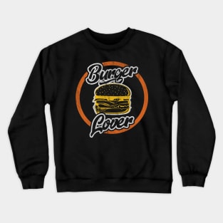 Burger Lover Retro Crewneck Sweatshirt